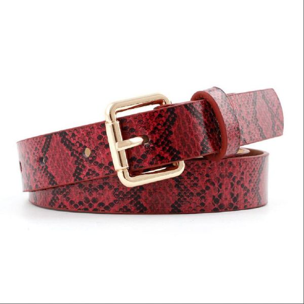 women pu leather belt square buckle belts female leisure snakeskin print wild pin metal buckle women strap belt 5 colors, Black;brown
women pu leather belt square buckle belts female leisure snakeskin print wild pin metal buckle women strap belt 5 colors, Black;brown