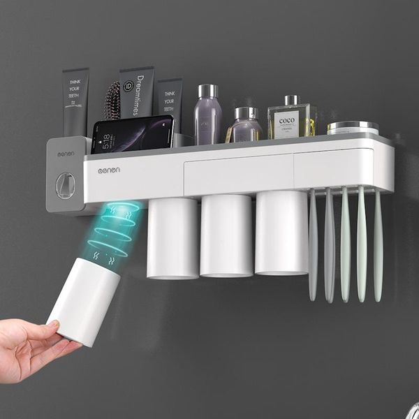 bathroom storage & organization magnetic adsorption inverted wall mounted toothbrush holder with cups toothpaste dispenser makeup cleaner or
bathroom storage & organization magnetic adsorption inverted wall mounted toothbrush holder with cups toothpaste dispenser makeup cleaner or