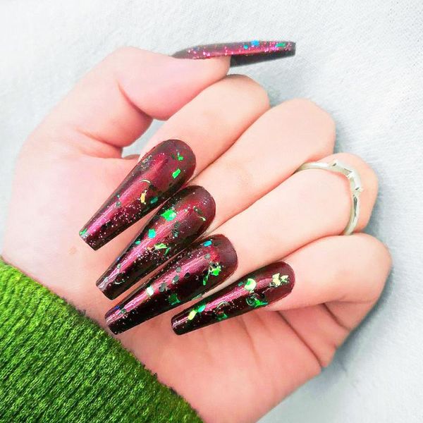 false nails 2021 clear coffin shaped fake nails, long ballerina full cover acrylic nail tips, 100pcs artificial with file, Red;gold
false nails 2021 clear coffin shaped fake nails, long ballerina full cover acrylic nail tips, 100pcs artificial with file, Red;gold