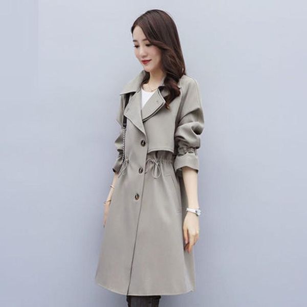women's trench coats 2021 spring and autumn long coat korean fashion casual for women h00172, Tan;black
women's trench coats 2021 spring and autumn long coat korean fashion casual for women h00172, Tan;black