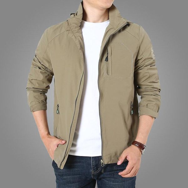 men's jackets 2021 spring and autumn fashion sportswear casual hooded jacket youth leisure sports coat military clothing, Black;brown
men's jackets 2021 spring and autumn fashion sportswear casual hooded jacket youth leisure sports coat military clothing, Black;brown