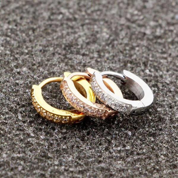 hoop & huggie titanium steel semi-circle inlaid zircon boutique earrings for women fashion jewelry gift earring wholesale 302, Golden;silver
hoop & huggie titanium steel semi-circle inlaid zircon boutique earrings for women fashion jewelry gift earring wholesale 302, Golden;silver