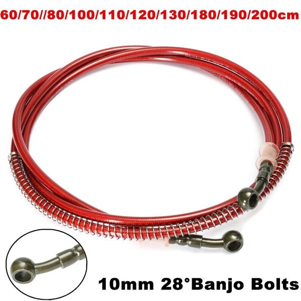motorcycle brakes 60cm-200cm brake oil hose line universal motorbike stainless steel braided pipeline hydraulic banjo pipe
motorcycle brakes 60cm-200cm brake oil hose line universal motorbike stainless steel braided pipeline hydraulic banjo pipe
