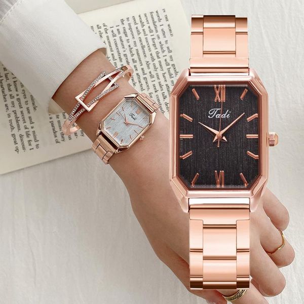 wristwatches 2021 watches women rose gold wristwatch stainless steel strap fashion brand watch female ladies quartz clock, Slivery;brown
wristwatches 2021 watches women rose gold wristwatch stainless steel strap fashion brand watch female ladies quartz clock, Slivery;brown