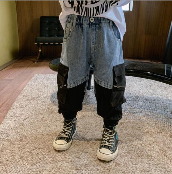 2021 new girls boys denim patchwork long pants spring cotton fashion kids pants 2-7 t qs885, Blue
2021 new girls boys denim patchwork long pants spring cotton fashion kids pants 2-7 t qs885, Blue