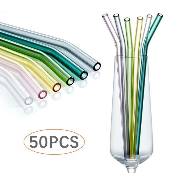 drinking straws 50pcs/lot colorful glass straw reusable set with cleaning brush wine cocktail for party favors bar drinks
drinking straws 50pcs/lot colorful glass straw reusable set with cleaning brush wine cocktail for party favors bar drinks