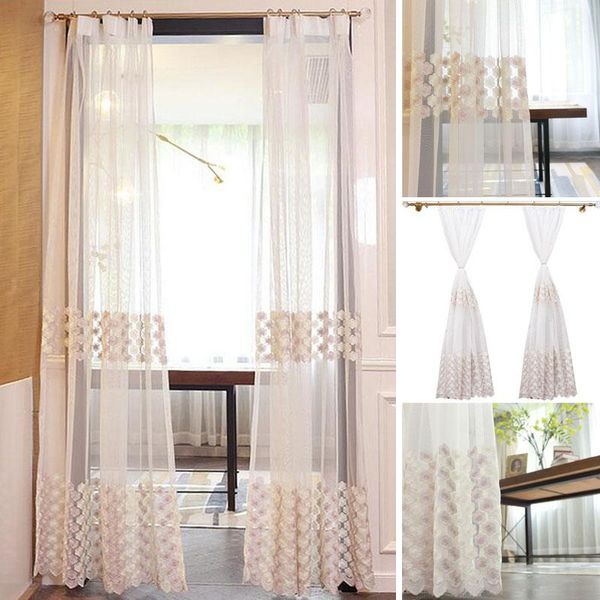 2pcs flower embroidery curtains valances drape for girls living room balcony window tulle voile sheer curtain decor w150xh260cm
2pcs flower embroidery curtains valances drape for girls living room balcony window tulle voile sheer curtain decor w150xh260cm