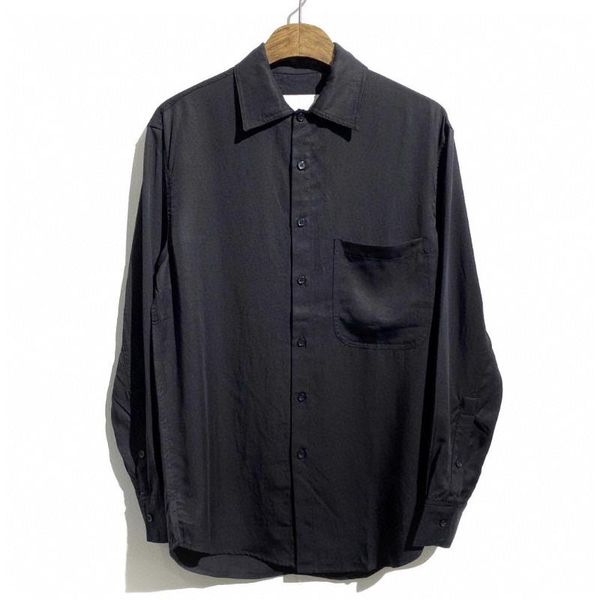 men's casual shirts high level niche songforthemute back letter printed acetate silk shirt, White;black
men's casual shirts high level niche songforthemute back letter printed acetate silk shirt, White;black