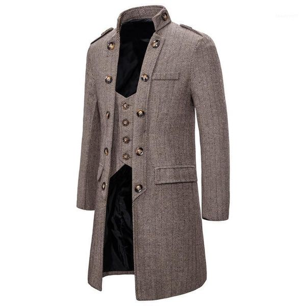 men's trench coats fake two-piece long men coat business casual spring autumn overcoat windbreaker england style jacket us size, Tan;black
men's trench coats fake two-piece long men coat business casual spring autumn overcoat windbreaker england style jacket us size, Tan;black