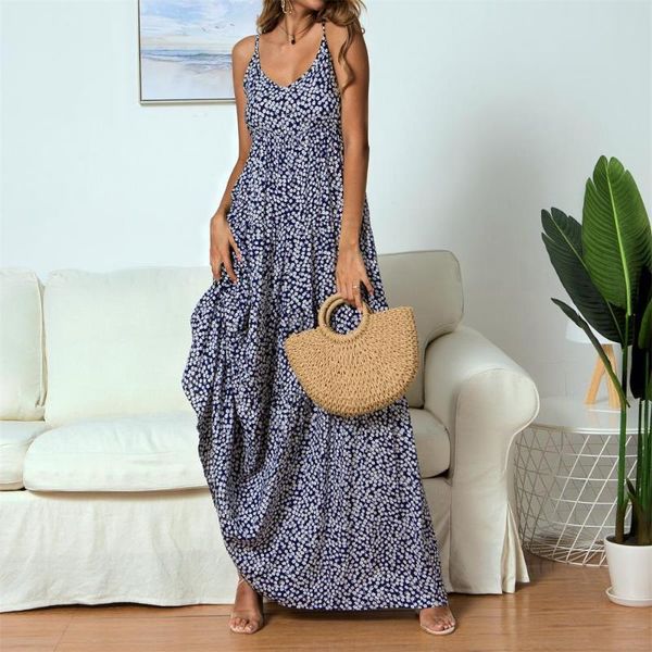 casual dresses bohemian beach summer dress 2021 women tunic long floor length small floral print big swing strap v-neck, Black;gray
casual dresses bohemian beach summer dress 2021 women tunic long floor length small floral print big swing strap v-neck, Black;gray