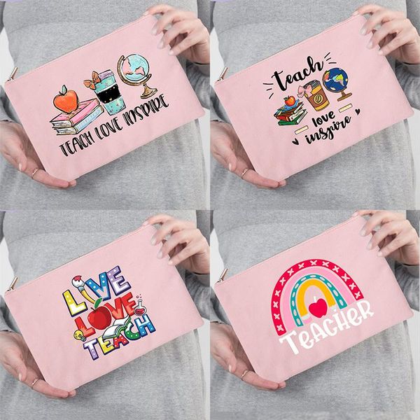 cosmetic bags & cases teacher love inspire large capacity pencil bag school supplies stationery pouch travel toiletry storage female makeup
cosmetic bags & cases teacher love inspire large capacity pencil bag school supplies stationery pouch travel toiletry storage female makeup