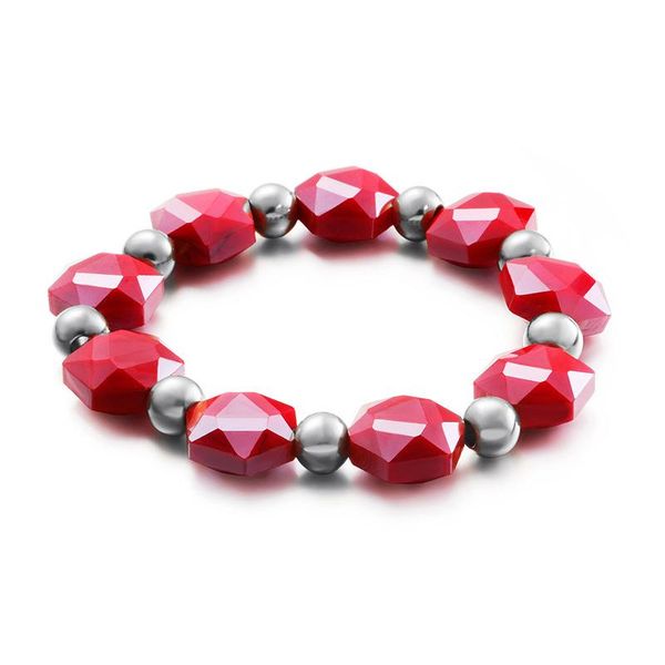 charm bracelets fashion female stainless steel geometric resin beads jewelry for women, Golden;silver
charm bracelets fashion female stainless steel geometric resin beads jewelry for women, Golden;silver
