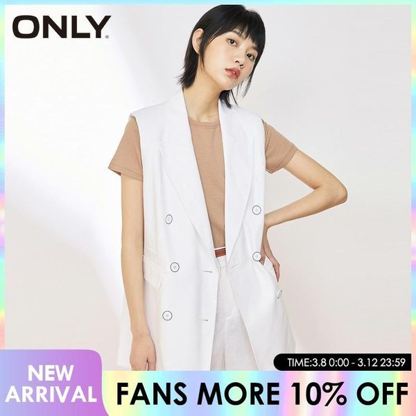 women's suits & blazers only women double breasted sleeveless suit blazer|120218512, White;black
women's suits & blazers only women double breasted sleeveless suit blazer|120218512, White;black