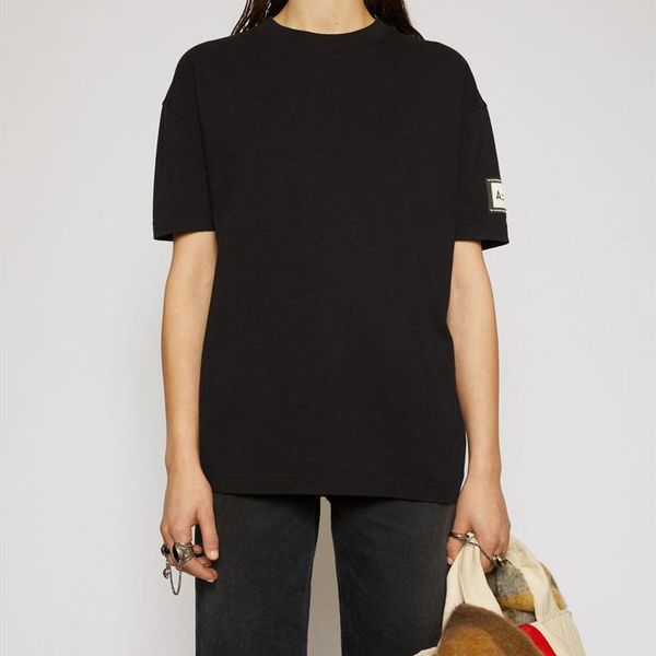 women's t-shirt 2021 summer women 100% cotton cuff patch letter embroidery o-neck loose short sleeve style top, White
women's t-shirt 2021 summer women 100% cotton cuff patch letter embroidery o-neck loose short sleeve style top, White