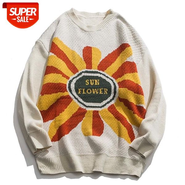 2021 harajuku winter sweater pullovers sunflower jacquard embroidered vintage knitted sweater hip hop retro knit streetwear #qe3y, White;black
2021 harajuku winter sweater pullovers sunflower jacquard embroidered vintage knitted sweater hip hop retro knit streetwear #qe3y, White;black
