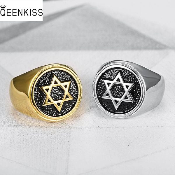 cluster rings qeenkiss rg867 fine jewelry wholesale fashion man male birthday wedding gift vintage six-pointed star round titanium steel rin, Golden;silver
cluster rings qeenkiss rg867 fine jewelry wholesale fashion man male birthday wedding gift vintage six-pointed star round titanium steel rin, Golden;silver