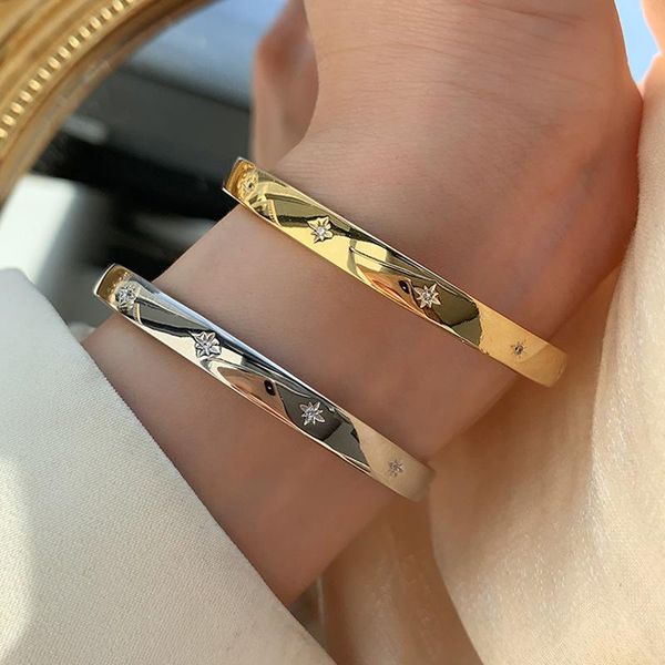 bangle s925 silver plated cuff bracelets smooth star bangles for women fashion jewelry charm accessories bohemian classic, Black
bangle s925 silver plated cuff bracelets smooth star bangles for women fashion jewelry charm accessories bohemian classic, Black