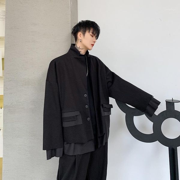 men's jackets men outerwear vintage japan streetwear loose casual suit jacket male fashion splice punk gothic short coat, Black;brown
men's jackets men outerwear vintage japan streetwear loose casual suit jacket male fashion splice punk gothic short coat, Black;brown
