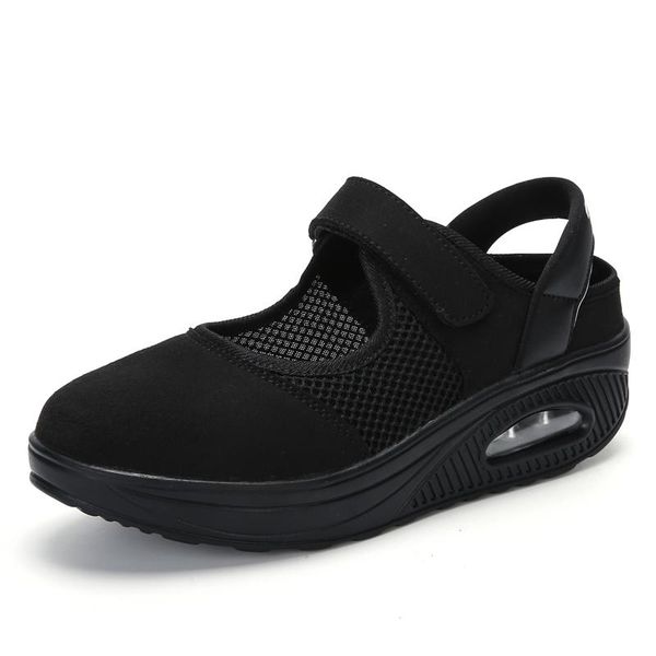 2021 spring summer sports women walking shoes women, Black