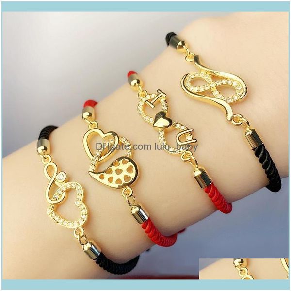 charm jewelrycharm bracelets flola cz pave double heart for women black rope thread infinity zirconia jewelry valentines day brtc80 drop del, Golden;silver
charm jewelrycharm bracelets flola cz pave double heart for women black rope thread infinity zirconia jewelry valentines day brtc80 drop del, Golden;silver