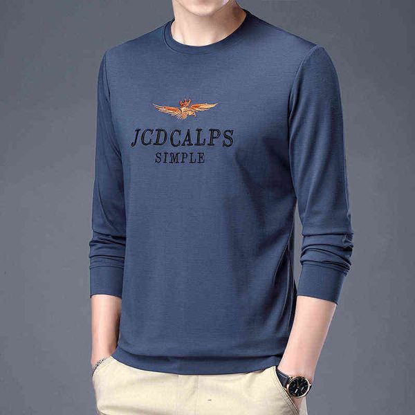 ice silk long sleeve t-shirt autumn solid color casual men's mercerized cotton round neck fashion korean embroidery top, White;black
ice silk long sleeve t-shirt autumn solid color casual men's mercerized cotton round neck fashion korean embroidery top, White;black