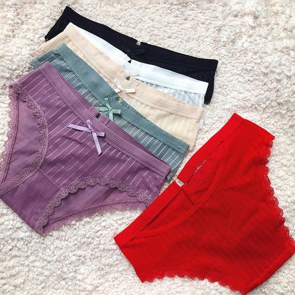women's panties underwear intimate lingerie with cutout ice silk lace edge elasticity no trace breathable low waist briefs, Black;pink
women's panties underwear intimate lingerie with cutout ice silk lace edge elasticity no trace breathable low waist briefs, Black;pink