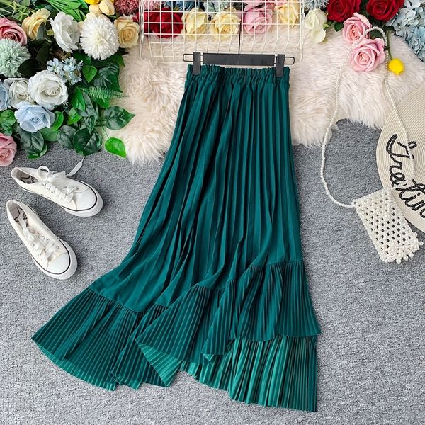 2021 high waist big swing irregular skirt women green/khaki/brown casual a-line female skirts spring summer saia faldas fashion 4q1y, Black
2021 high waist big swing irregular skirt women green/khaki/brown casual a-line female skirts spring summer saia faldas fashion 4q1y, Black