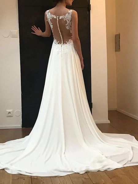 new beach 2021 vestido de noiva a-line cap sleeves chiffon lace dubai arabic boho wedding gown bridal es gxvx, White
new beach 2021 vestido de noiva a-line cap sleeves chiffon lace dubai arabic boho wedding gown bridal es gxvx, White