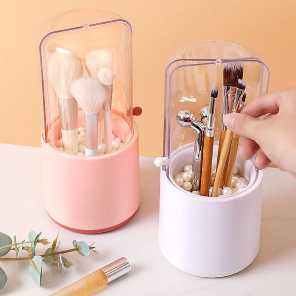 storage boxes & bins makeup rack box white pearl cosmetic brush holder with dust cover transparent lid
storage boxes & bins makeup rack box white pearl cosmetic brush holder with dust cover transparent lid