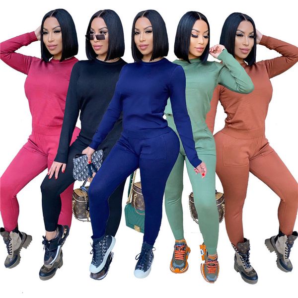 2021 new two piece outfit women clothes set solid sweatshirt jogger pants sets sporty tracksuit fitness pockets wholesale dropshipping qcts, Gray
2021 new two piece outfit women clothes set solid sweatshirt jogger pants sets sporty tracksuit fitness pockets wholesale dropshipping qcts, Gray