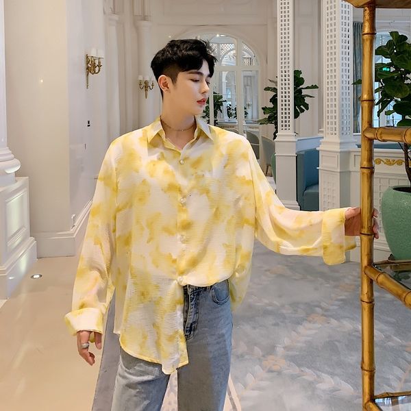 2021 summer brand thin long sleeve loose casual print male streetwear comfortable party stage show shirt 5g1w, White
2021 summer brand thin long sleeve loose casual print male streetwear comfortable party stage show shirt 5g1w, White