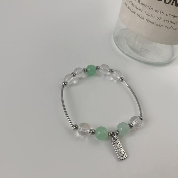 charm bracelets classic fashion mint green bead chain bracelet for women exquisite chinese tag anniversary gift luxury jewelry, Golden;silver
charm bracelets classic fashion mint green bead chain bracelet for women exquisite chinese tag anniversary gift luxury jewelry, Golden;silver