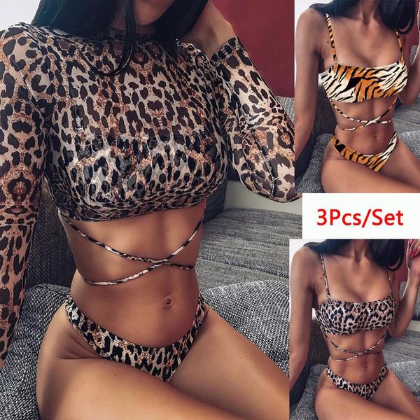 3 piece swimsuit women leopard push up biquini brazilian summer long sleeve cover up thong bikini swimwear
3 piece swimsuit women leopard push up biquini brazilian summer long sleeve cover up thong bikini swimwear