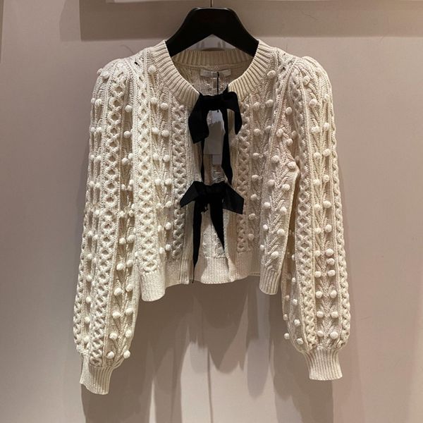 2021 early spring new round neck long-sleeved small hair ball bowknot knitted cardigan fashion all-match sweater women gpl2, White;black
2021 early spring new round neck long-sleeved small hair ball bowknot knitted cardigan fashion all-match sweater women gpl2, White;black
