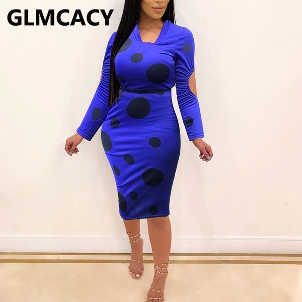 women long sleeve dot printed bodycon dress elegant evening party midi dress 210702, Black;gray
women long sleeve dot printed bodycon dress elegant evening party midi dress 210702, Black;gray