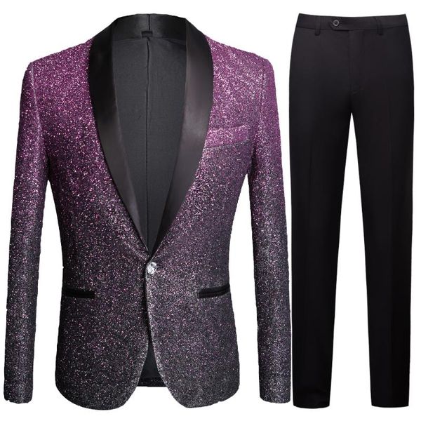 men's suits & blazers glossy gold suit pink jacket 2021 customized casual wedding prom groom set, White;black
men's suits & blazers glossy gold suit pink jacket 2021 customized casual wedding prom groom set, White;black