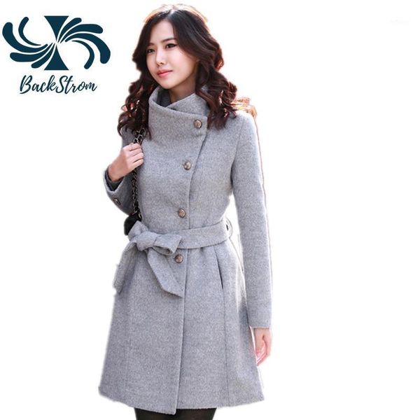 women's wool & blends backstrom women mid-length single-breasted woolen coats adjustable sashes trench jackets winter chic stand-up twe, Black
women's wool & blends backstrom women mid-length single-breasted woolen coats adjustable sashes trench jackets winter chic stand-up twe, Black