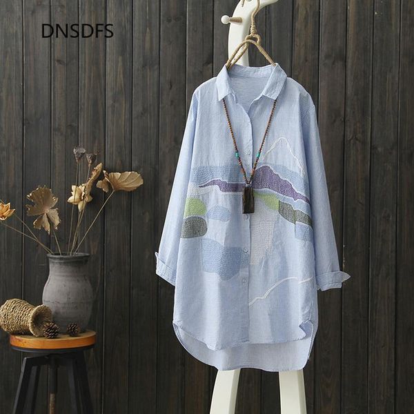 women's blouses & shirts oversize blouse pure cotton shirt women loose long spring plus size harajuku floral embroidery retro ladies t, White
women's blouses & shirts oversize blouse pure cotton shirt women loose long spring plus size harajuku floral embroidery retro ladies t, White