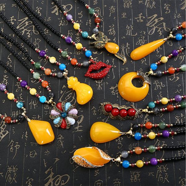 Ethnic Pendant Necklaces Wooden Beads Handmade Necklace Long Sweater Chain Crystal Pearl Fox Lips Amber Bohemian Gifts for Girlfriend, Silver
Ethnic Pendant Necklaces Wooden Beads Handmade Necklace Long Sweater Chain Crystal Pearl Fox Lips Amber Bohemian Gifts for Girlfriend, Silver