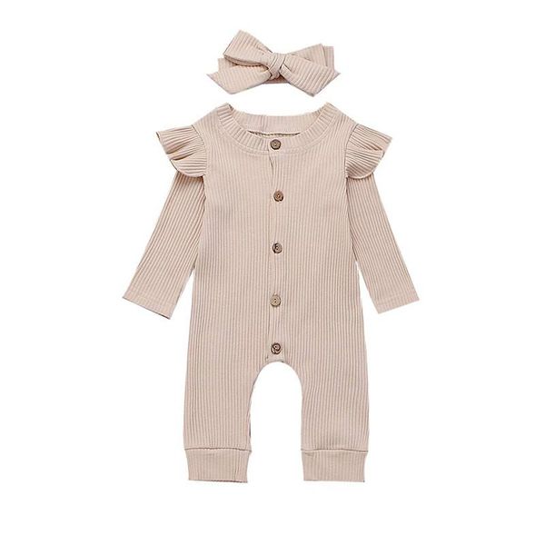 jumpsuits 0-24m born baby girl long sleeve ruffled rompers knitted ribbed button infant girls jumpsuit + headband outfits, Blue
jumpsuits 0-24m born baby girl long sleeve ruffled rompers knitted ribbed button infant girls jumpsuit + headband outfits, Blue
