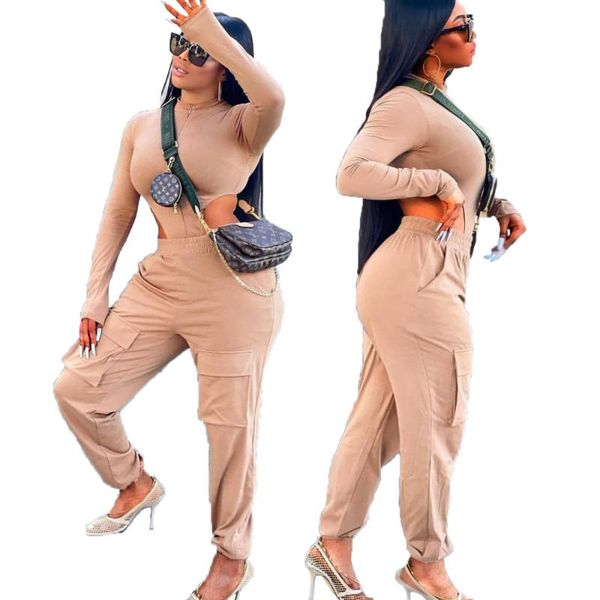 women's two piece pants somoshein cargo sets casual fall clothes for women bodycon jumpsuits coffee color conjuntos de mujer, White
women's two piece pants somoshein cargo sets casual fall clothes for women bodycon jumpsuits coffee color conjuntos de mujer, White