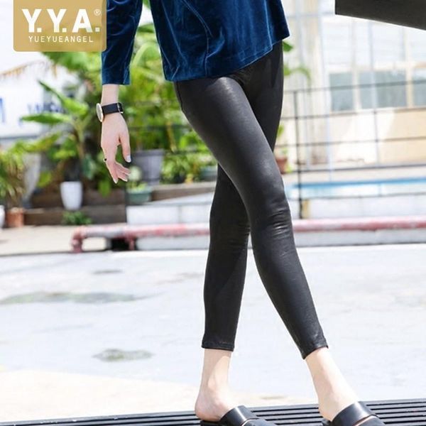 women stretch genuine leather pencil pants push up skinny leggings streetwear punk sheepskin biker trousers, Black;white
women stretch genuine leather pencil pants push up skinny leggings streetwear punk sheepskin biker trousers, Black;white