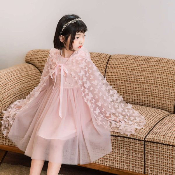 spring children's wear 2021 new butterfly shawl girls' long sleeve mesh princess dress two piece set, White
spring children's wear 2021 new butterfly shawl girls' long sleeve mesh princess dress two piece set, White