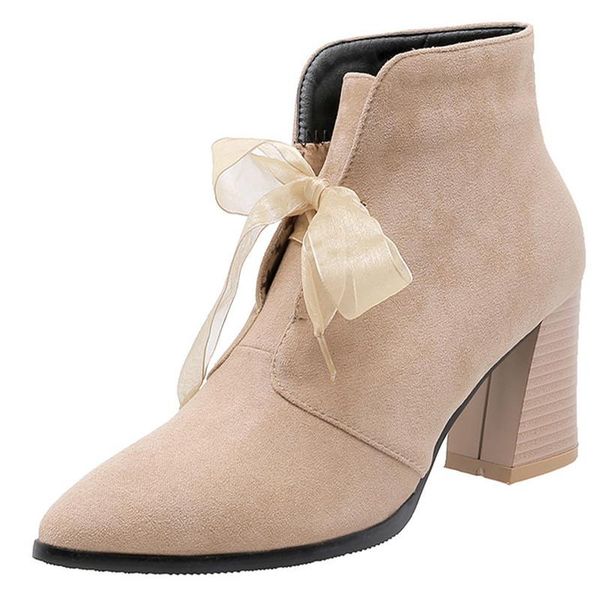 boots nasbavi fashion microfiber contracted europe and america british style zipper high heel bow silk lacing winter short boot, Black
boots nasbavi fashion microfiber contracted europe and america british style zipper high heel bow silk lacing winter short boot, Black