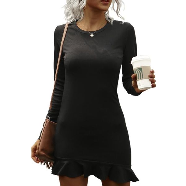 casual dresses women fashion round neck dress peplum long sleeve one-piece tight tunic office lady for spring summer fall, Black;gray
casual dresses women fashion round neck dress peplum long sleeve one-piece tight tunic office lady for spring summer fall, Black;gray