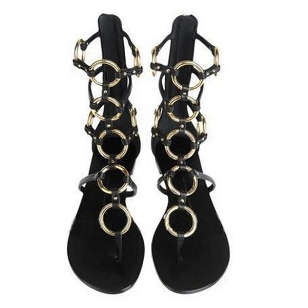sandals woman fahion ankle high cut-outs gold chain combained flat comfortable shoes summer women sandal, Black
sandals woman fahion ankle high cut-outs gold chain combained flat comfortable shoes summer women sandal, Black