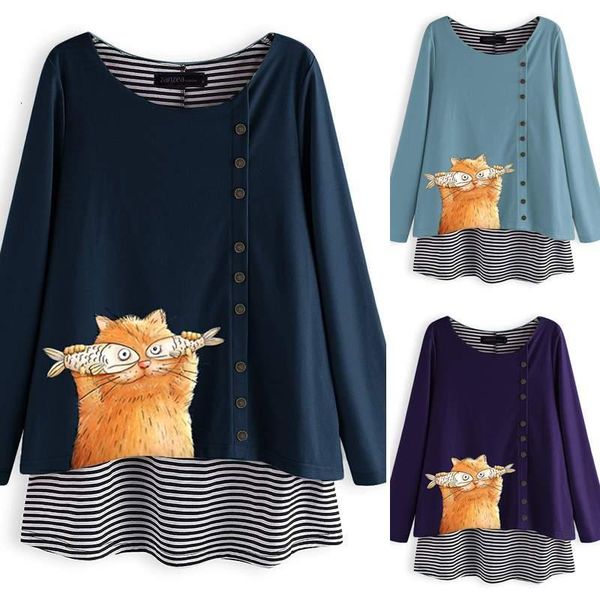 blusas zanzea womens blouse plus size ladies casual loose patchwork stripe printed shirt o neck tunic chemiser mujer, White 
blusas zanzea womens blouse plus size ladies casual loose patchwork stripe printed shirt o neck tunic chemiser mujer, White