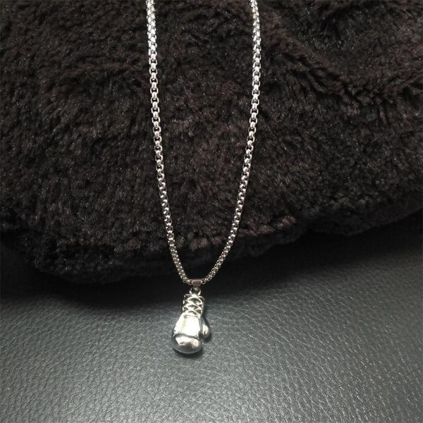 pendant necklaces gift jewelry women gold gf stainless steel boxing glove chain necklace, Silver
pendant necklaces gift jewelry women gold gf stainless steel boxing glove chain necklace, Silver