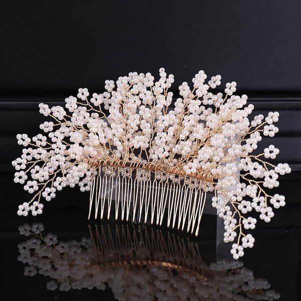 hair clips & barrettes gold women jewelry handmade flower crystal imitation pearl wedding accessories comb ea, Golden;silver
hair clips & barrettes gold women jewelry handmade flower crystal imitation pearl wedding accessories comb ea, Golden;silver