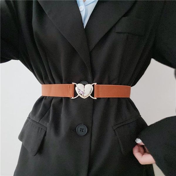 belts fashion elastic belt for women metal heart buckle designer brand waist strap female coat dress decorated waistband girdle, Black;brown
belts fashion elastic belt for women metal heart buckle designer brand waist strap female coat dress decorated waistband girdle, Black;brown